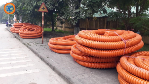 Thành Công cung cấp ống nhựa xoắn HDPE Tiến Công tại quận Cầu Giấy